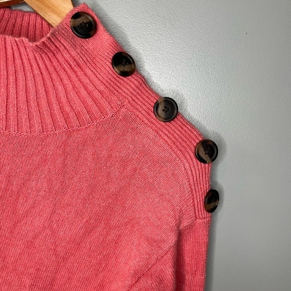 Anthropologie Margarita Mock Neck Tunic - Coral - Picture 6 of 10